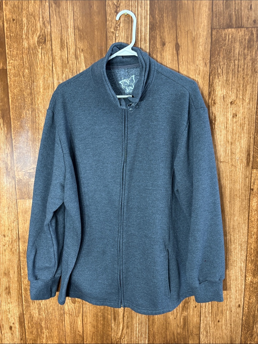 Just My Size Charcoal Full-Zip Women's Sweatshirt